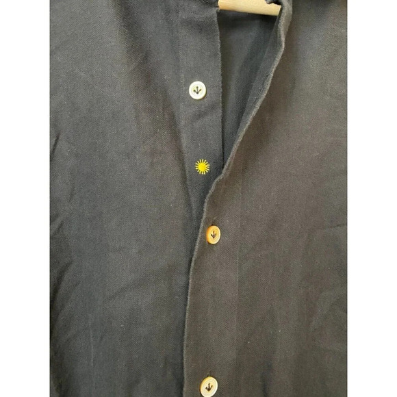 Giannetto Portofino Men's Lightweight Black Button Down, Size: M - Made in Italy - Picture 12 of 16